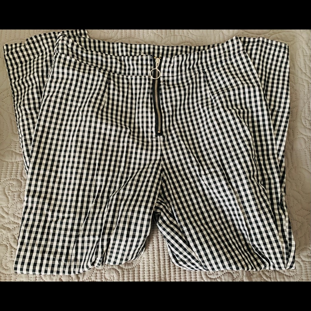 checkered tilden pants